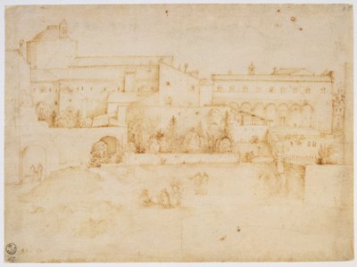 View of the Church and Convent of Santa Croce, Florence by Fra Bartolommeo